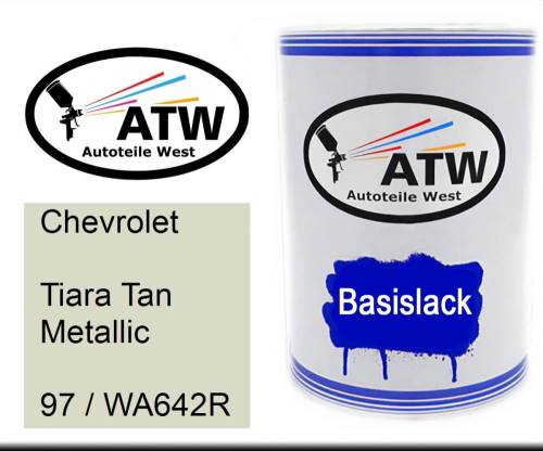 Chevrolet, Tiara Tan Metallic, 97 / WA642R: 500ml Lackdose, von ATW Autoteile West.